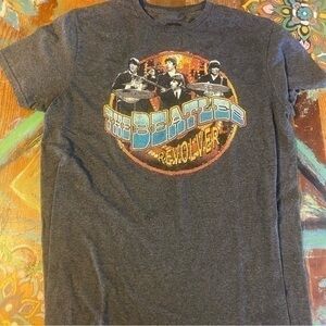 Really Clean Men's The Beatles Graphic Tee Size M Revolver Gray T-Shirt